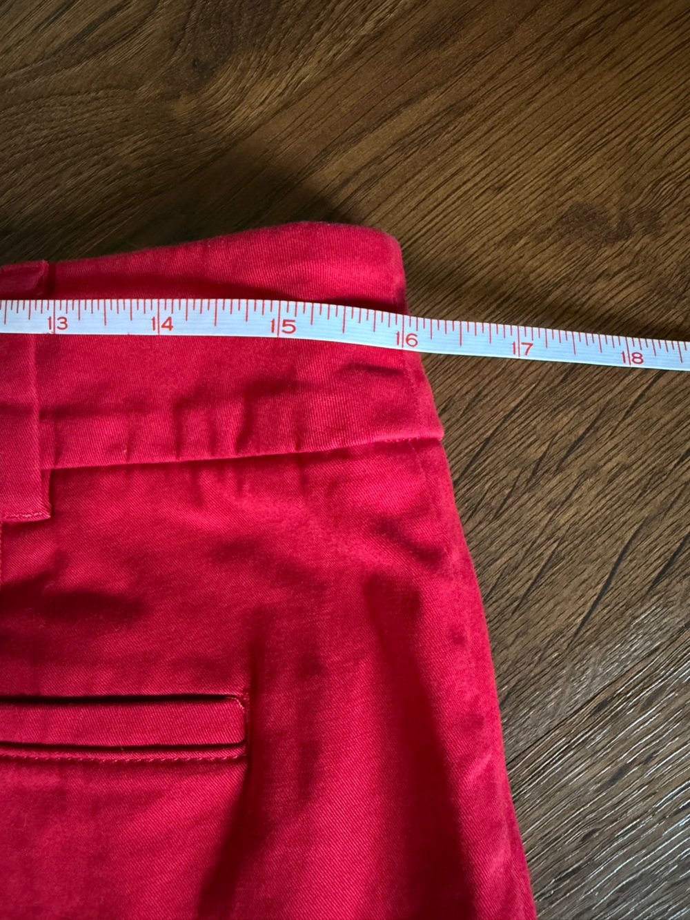 Talbots Red Scalloped Hem Shorts Size 10 Classic Preppy Summer - Picture 6 of 7
